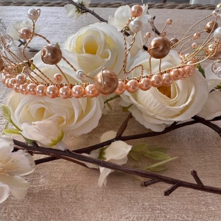 Handcrafted Tiara, Tiara Crown, Bridal Tiara, Wedding Hair decoration