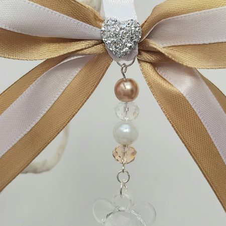 Light gold Pram Charm,Teddy pram charm,New Baby gift,Baby shower gift