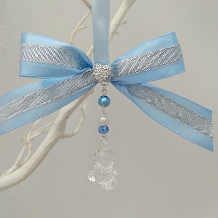 Blue Pram Charm,Teddy pram charm,New Baby gift,Baby shower gift