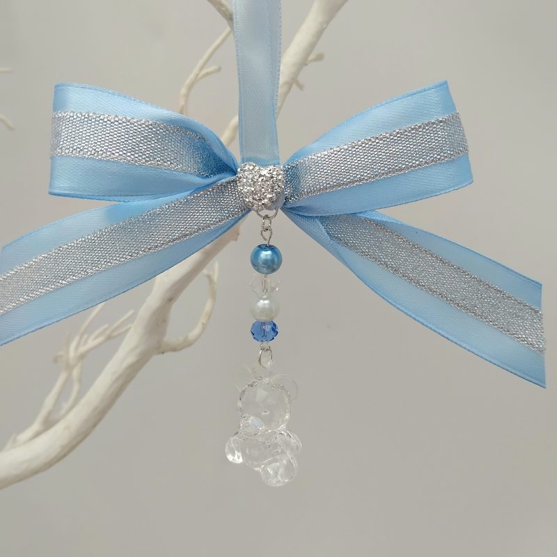 Blue Pram Charm,Teddy pram charm,New Baby gift,Baby shower gift