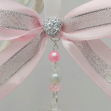 Pink Pram Charm,Teddy pram charm,New Baby gift,Baby shower gift