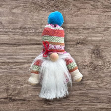 White Bearded Blue Bobble Gonk