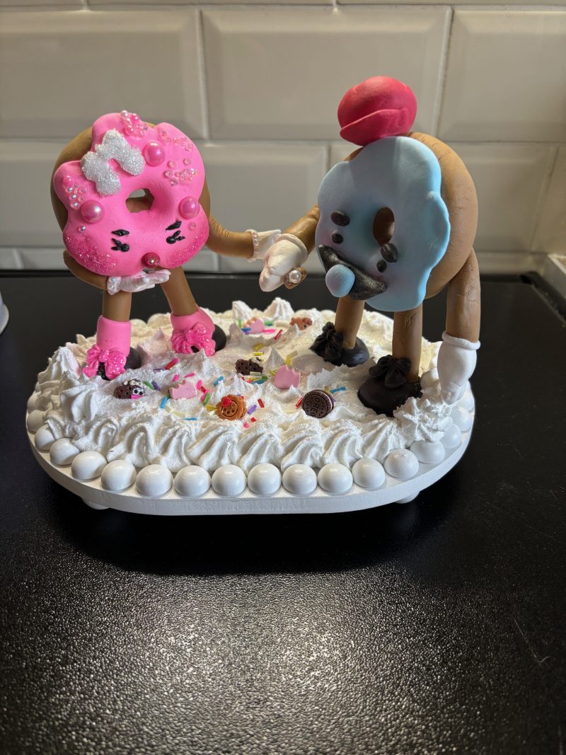 Unique Handmade Donut Couple