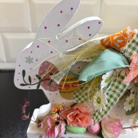 Rustic Bunny Shaped Ornament