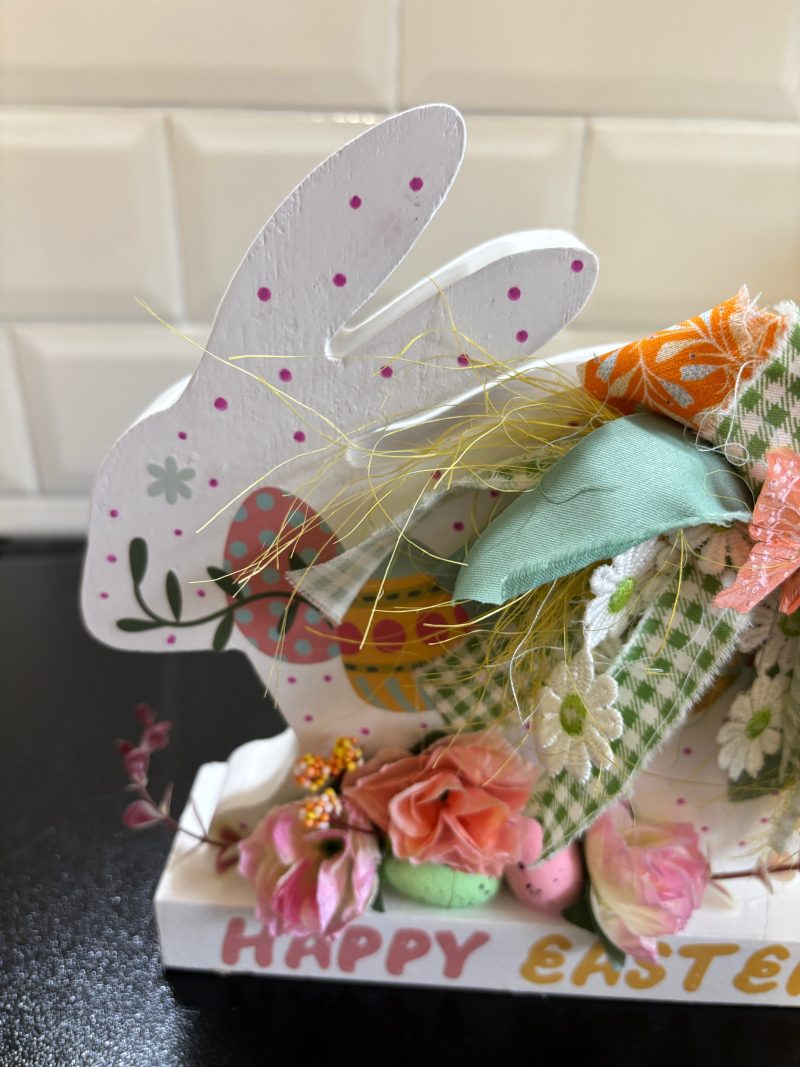 Rustic Bunny Shaped Ornament