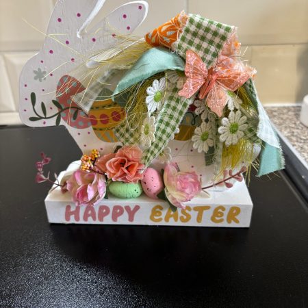 Rustic Bunny Shaped Ornament