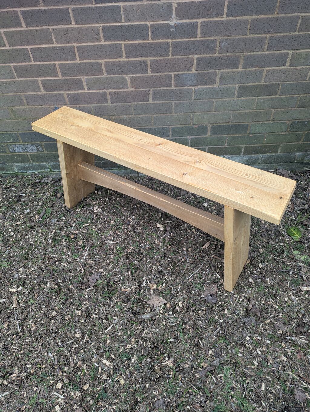 Handcrafted Rustic Garden Bench - Natural Wood Outdoor Seating for Patio & Deck