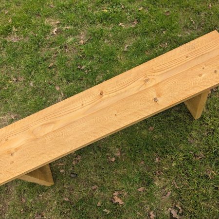 Handcrafted Rustic Garden Bench - Natural Wood Outdoor Seating for Patio & Deck