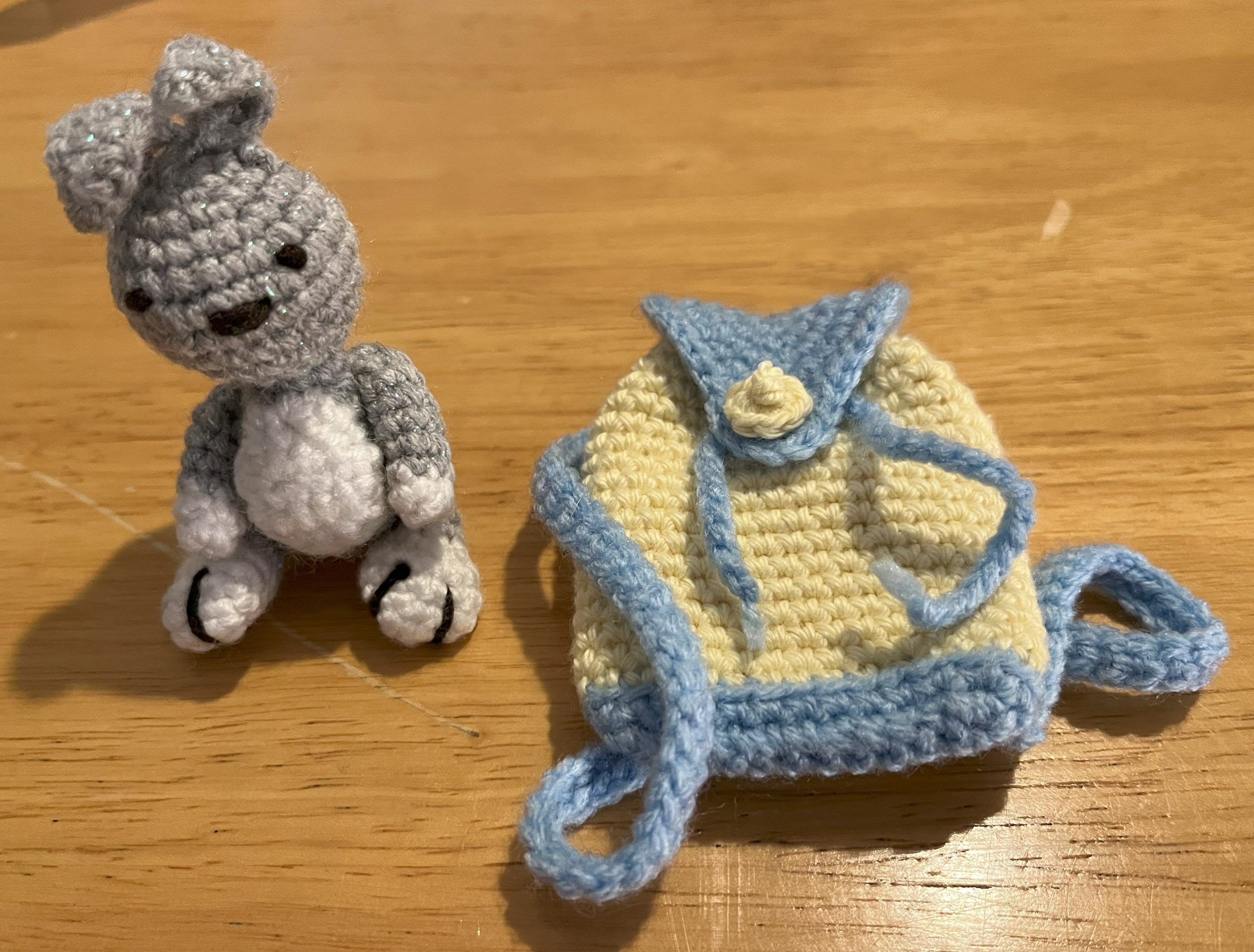 Unique, personalised bespoke 'mini me' hand crafted crocheted doll £60