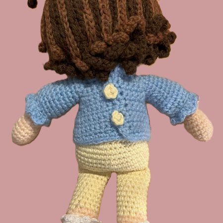 Unique, personalised bespoke 'mini me' hand crafted crocheted doll £60