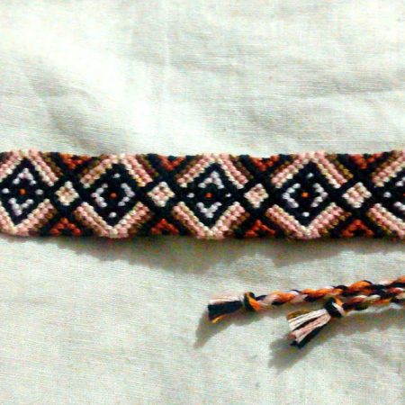 Brown Diamond Gradient Bracelet - Handmade