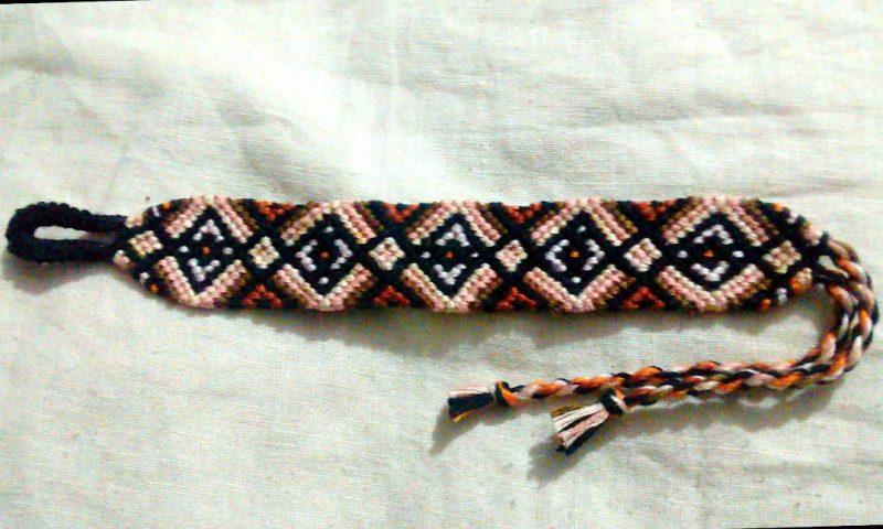 Brown Diamond Gradient Bracelet - Handmade