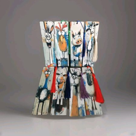 Funny, Crazy Animal Aluminum Bookmarks,Reading,Books, Gift, Present, Birthday,