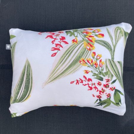 Mini pillow with removable cover ("Hot House Flowers")