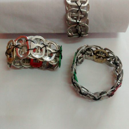 Handmade Metallic Upcycled Bracelet