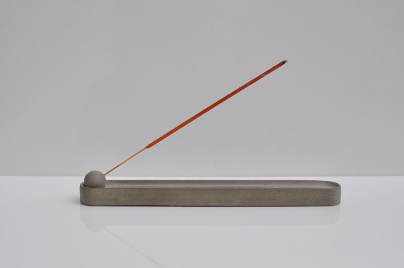 Concrete Incense Burner | Grey Cement Joss Stick Holder | Handmade Minimalist Modern Home Decor
