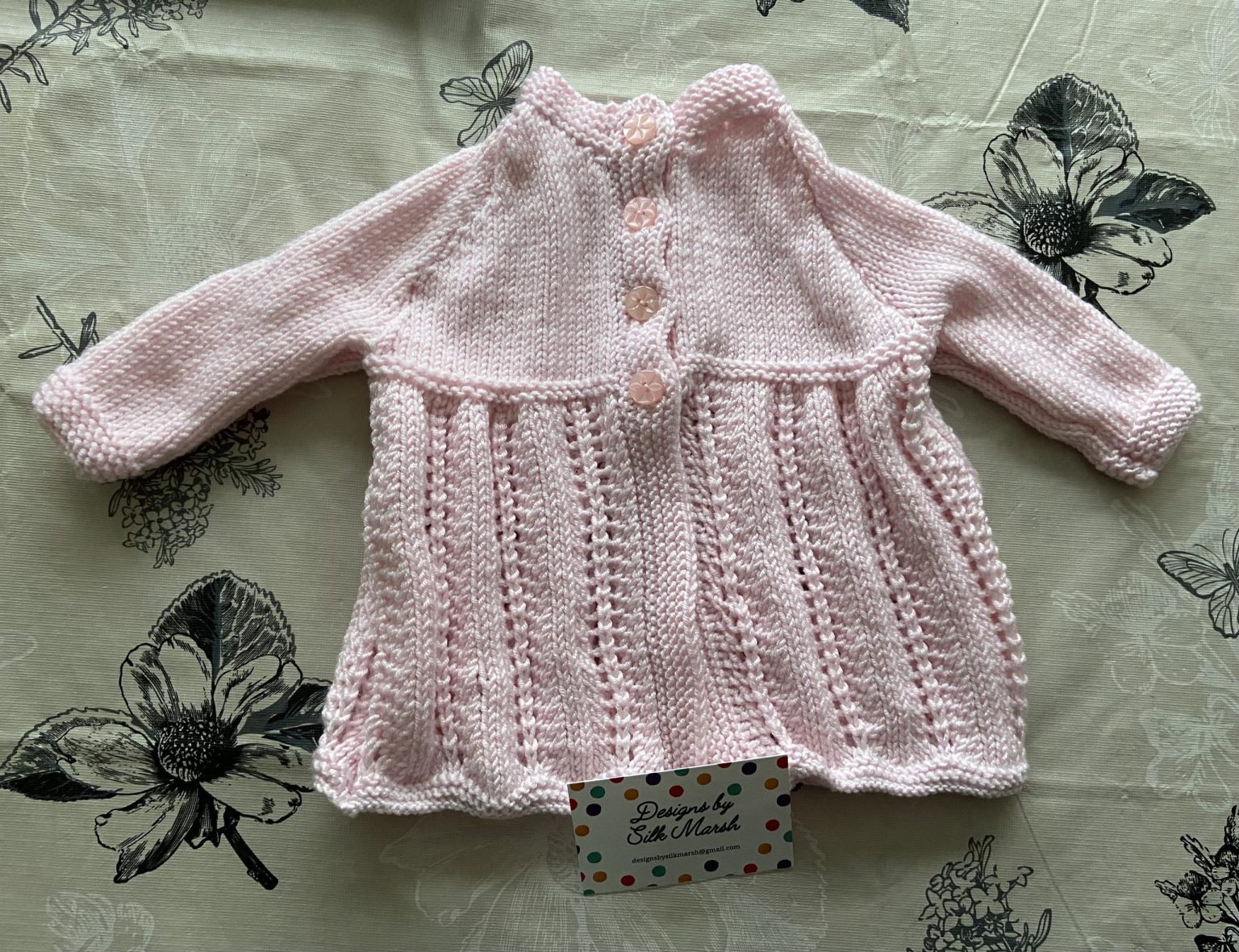 “EFFIE” Baby Matinee Jacket | Chest sizes 14-16” approx newborn-3 months