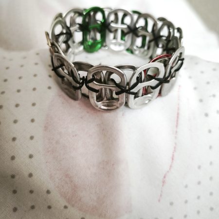 Handmade Metallic Upcycled Bracelet