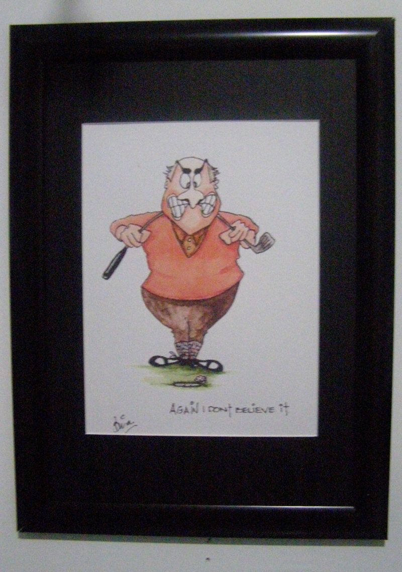 An Angry golfer
