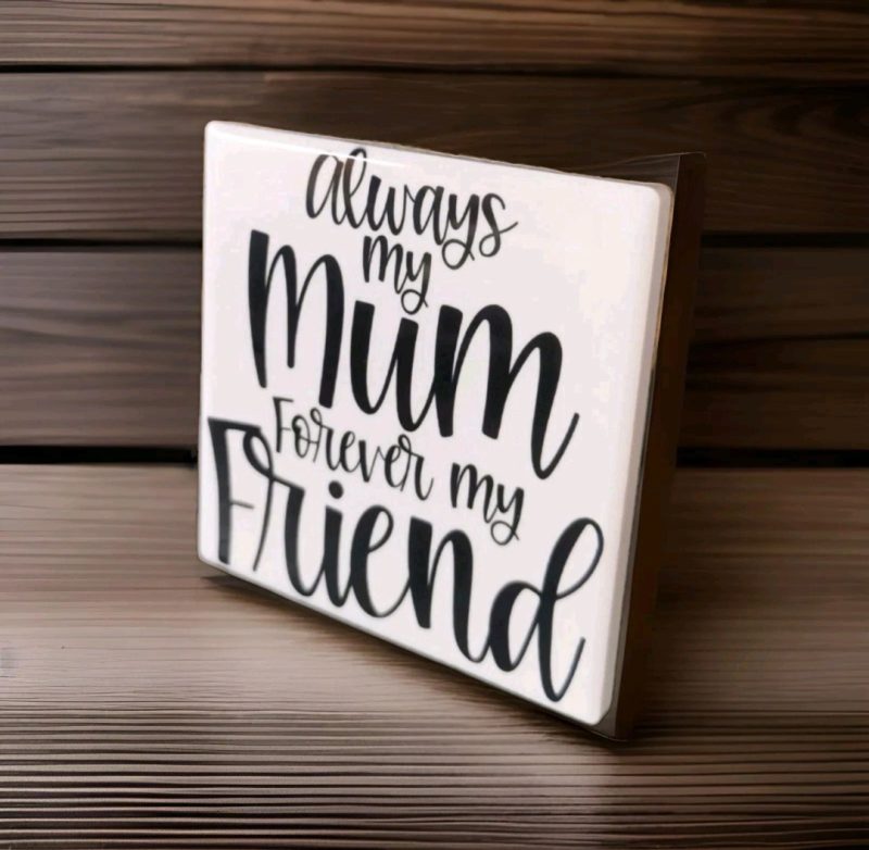 Beautiful Mothers Day Ceramic Coaster, Gift Idea