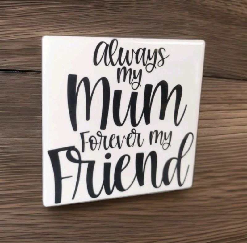 Beautiful Mothers Day Ceramic Coaster, Gift Idea