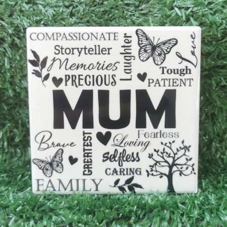Beautiful Mothers Day Ceramic Coaster, Gift Idea