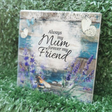 Beautiful Mothers Day Ceramic Coaster, Gift Idea
