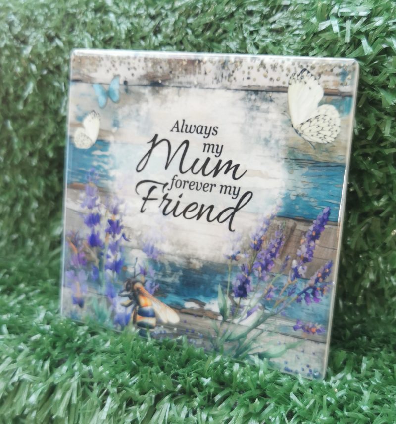 Beautiful Mothers Day Ceramic Coaster, Gift Idea