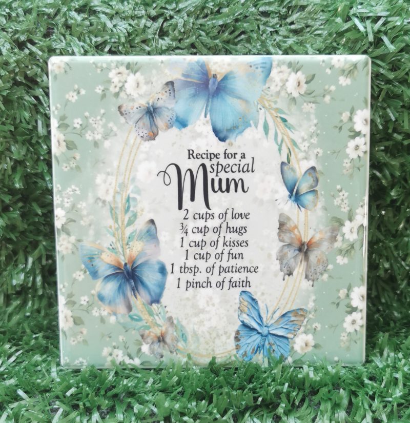 Beautiful Mothers Day Ceramic Coaster, Gift Idea