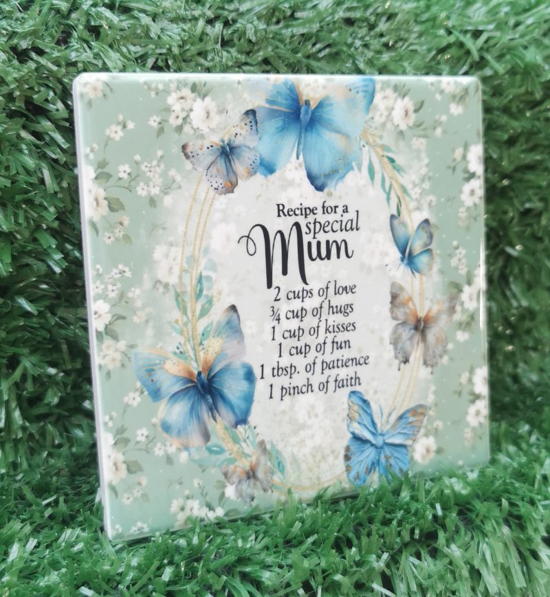 Beautiful Mothers Day Ceramic Coaster, Gift Idea