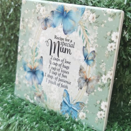 Beautiful Mothers Day Ceramic Coaster, Gift Idea