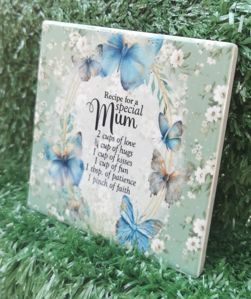 Beautiful Mothers Day Ceramic Coaster, Gift Idea