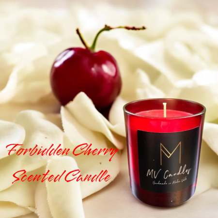 Forbidden Cherry Scented Candle, Meden Vale Candles, www.mv-candles.co.uk