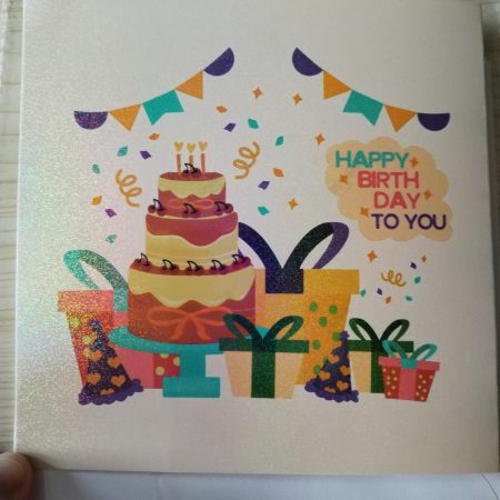 Diamond art - greeting card - hand finished - Happy Birthday - horses - Image 3
