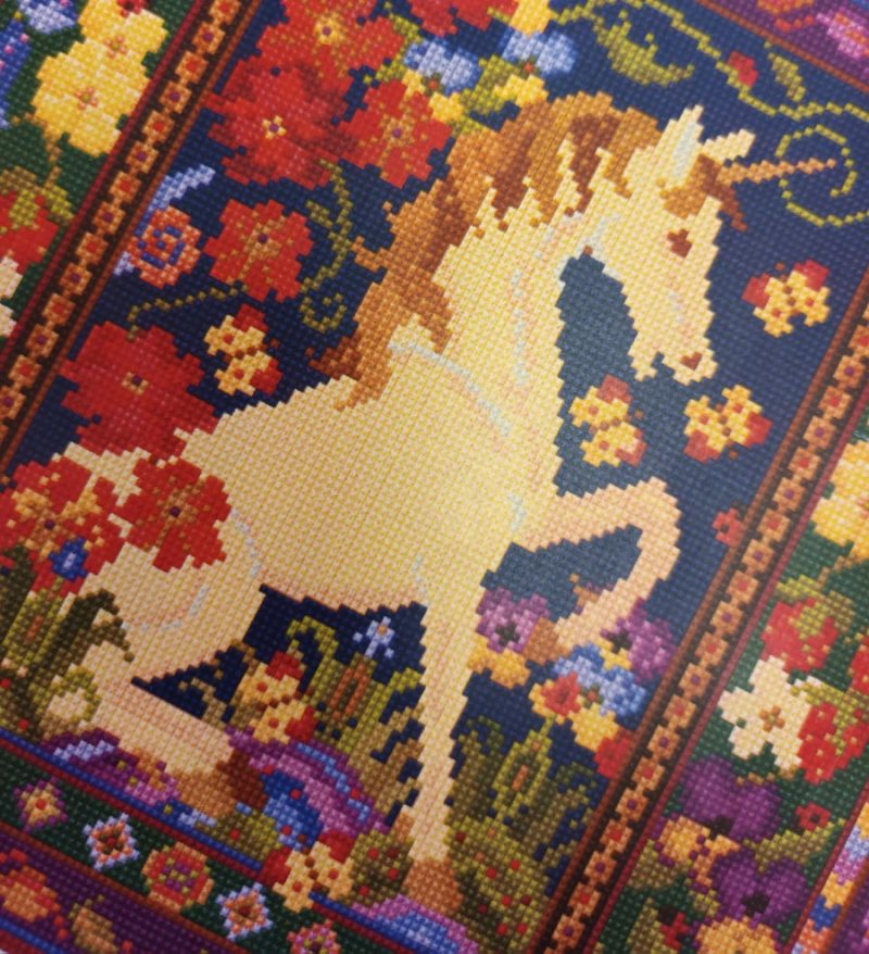 Unicorn's Meadow Tapestry kit, Counted Cross-stitch kit