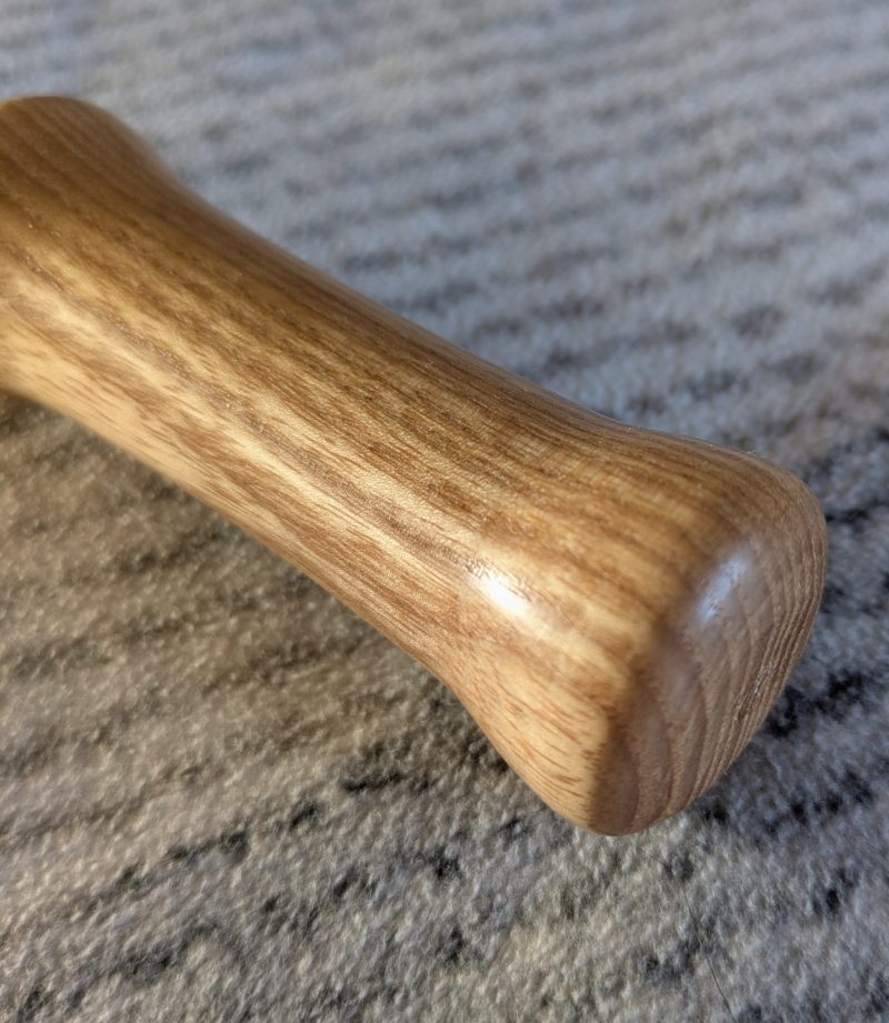 Handcrafted Ash bottle opener with a stainless steel opener
