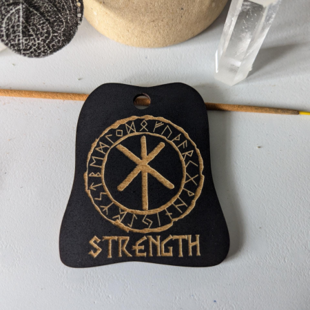 Handmade Wooden Runes hanging Ornaments Viking Nordic