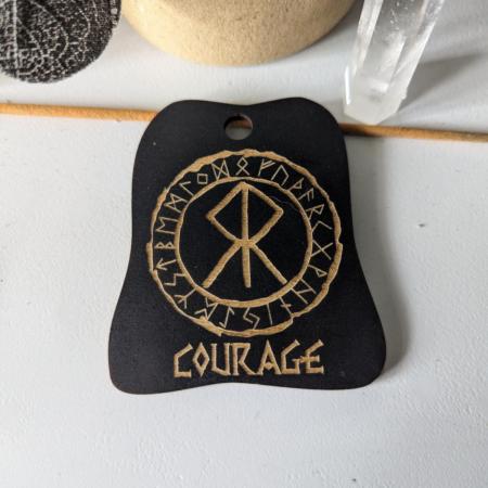 Handmade Wooden Runes hanging Ornaments Viking Nordic