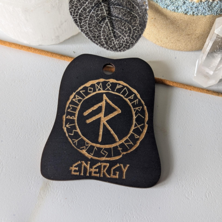 Handmade Wooden Runes hanging Ornaments Viking Nordic