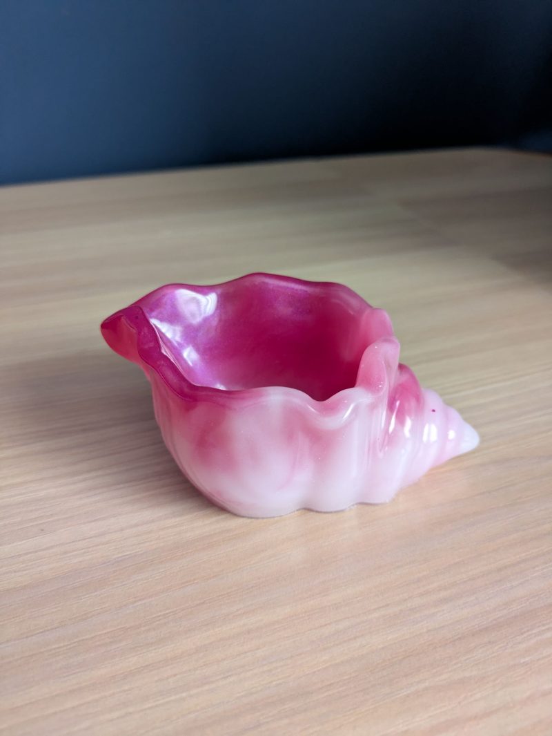 Raspberry ripple conch shells