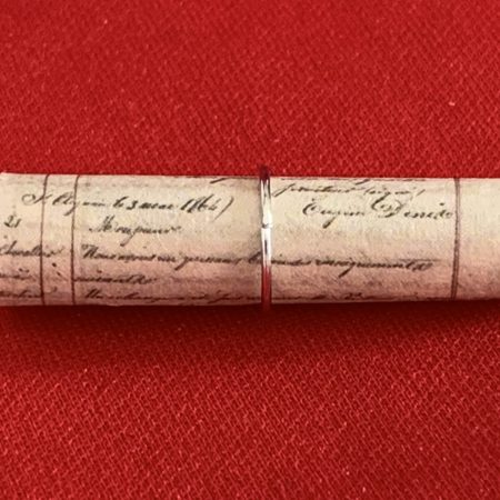 Lovely handmade sterling silver earrings with green stone stars & beads in a bottle with scroll