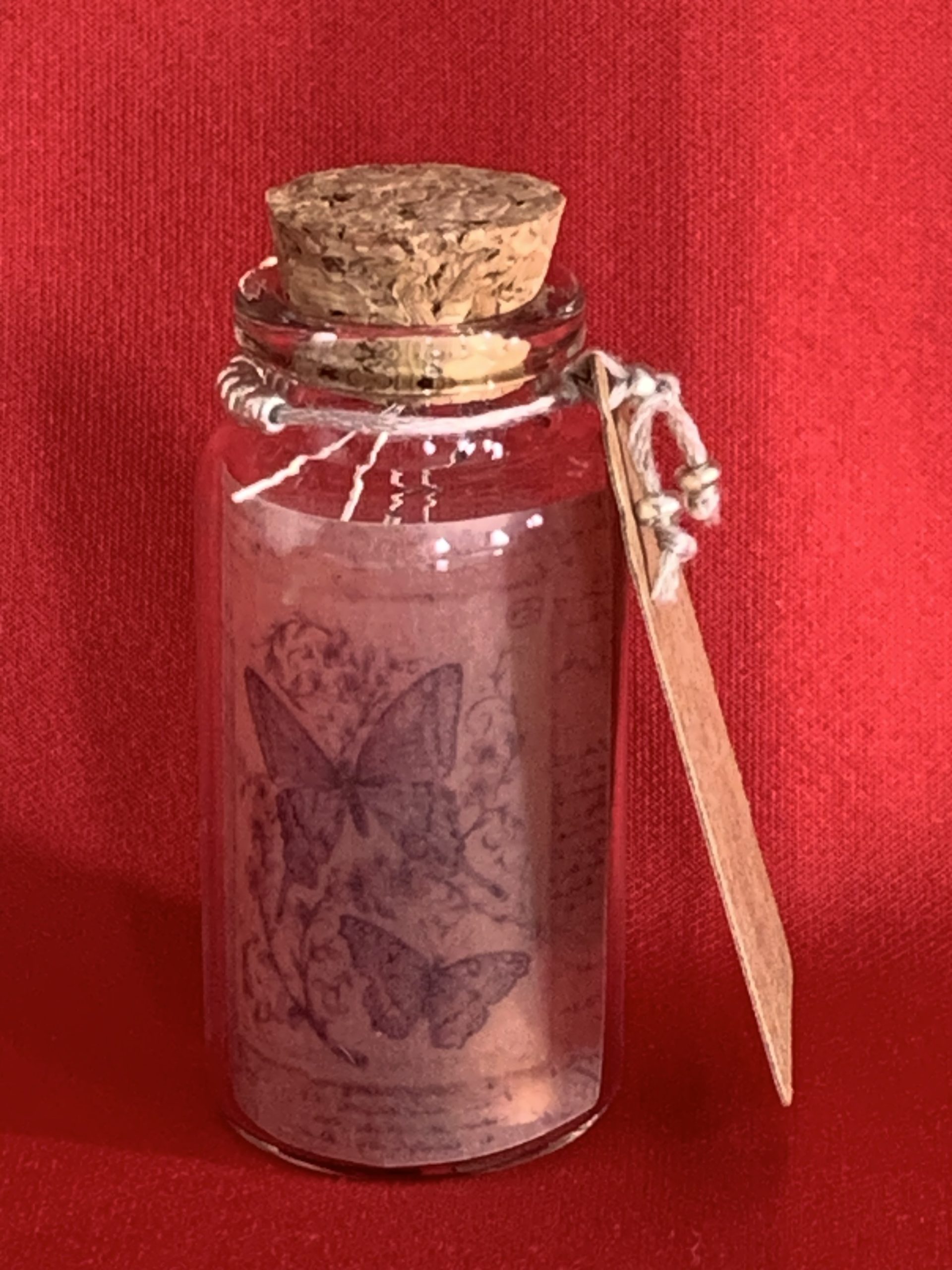 Lovely handmade sterling silver earrings with hematite coloured beads and spear drops in a bottle