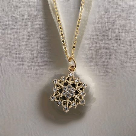 Not just for Christmas snowflake necklace.