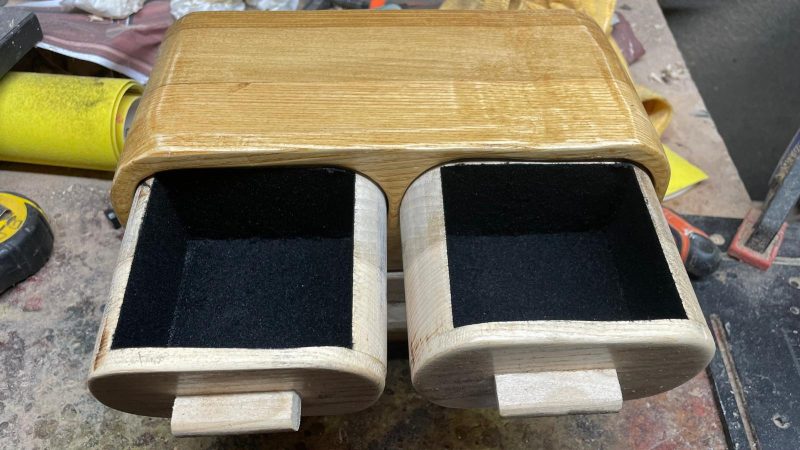 Handcrafted Wooden Bandsaw Box Watch Holder – Unique, Lined, Elegant Storage