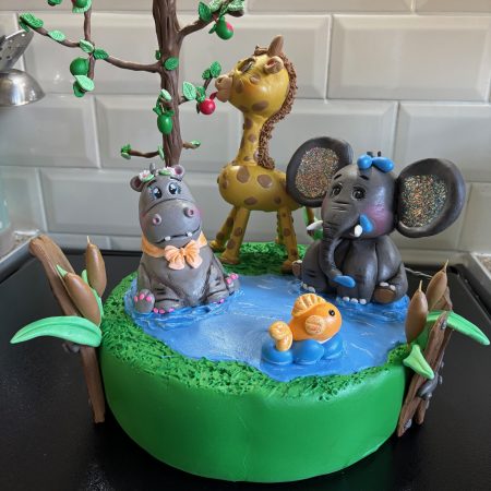 Handmade Clay Wildlife Park Centrepiece