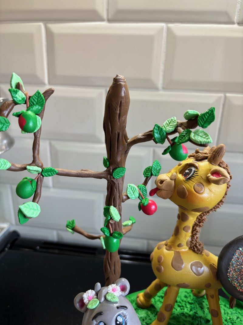Handmade Clay Wildlife Park Centrepiece