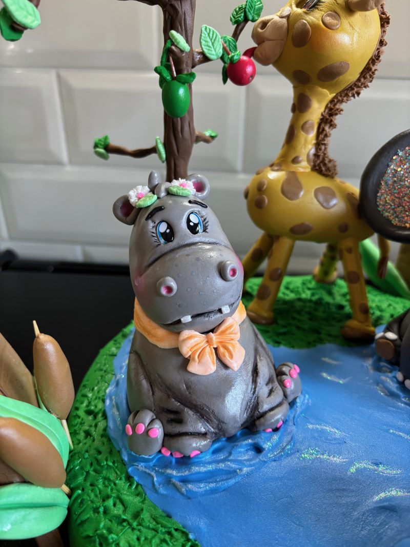 Handmade Clay Wildlife Park Centrepiece
