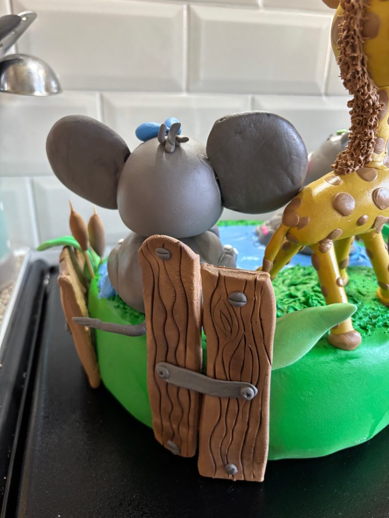 Handmade Clay Wildlife Park Centrepiece
