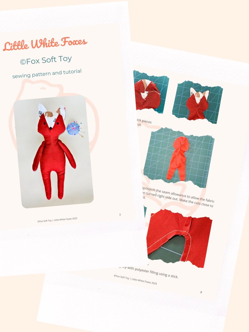Fox Sewing Pattern | Make Your Own Fox Soft Toy