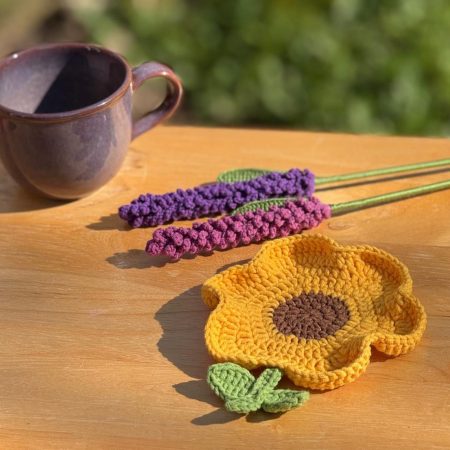 Handmade Sunflower coaster gift home decor